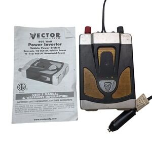 Vector VEC1024 400 Watt Power Inverter 12V DC to 115V AC Vehicle Power System W3
